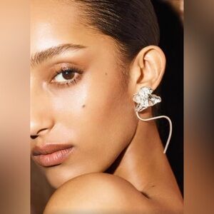 New COS Mismatched Floral Earrings